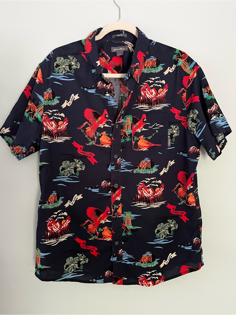 Men's Eddie Bauer Camp Life Short-Sleeve Botton-down Shirt